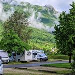 © Aire camping car - Libre de droit