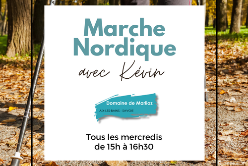 Marche nordique dans notre parc